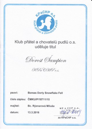 DOROST ŠAMPION KPaCHP