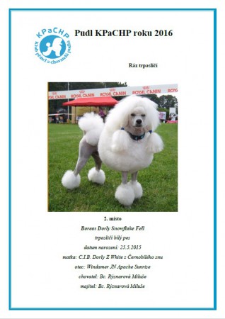 Pudl KPaCHP roku 2016 2. místo v rázu trpasličím